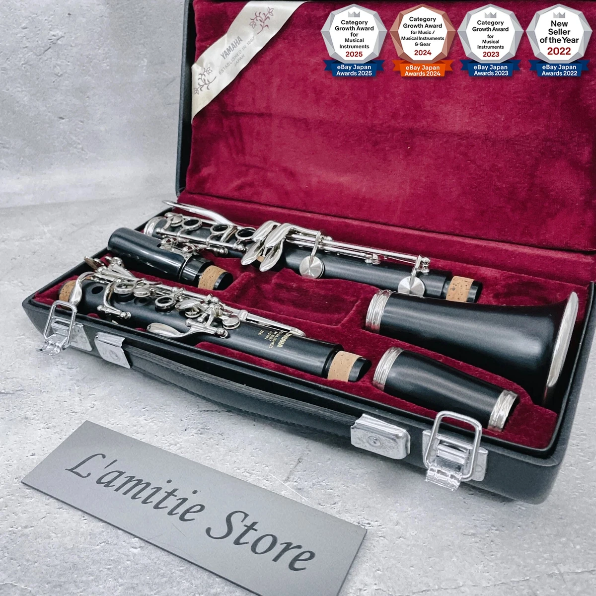 Yamaha YCL-250 Bb Clarinet Wooden Wind Music Instrument Japan