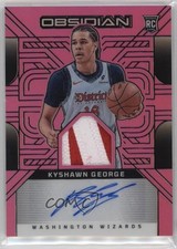 2024-25 Panini Obsidian Electric Etch Pink Flood 4/49 Kyshawn George Auto 09te
