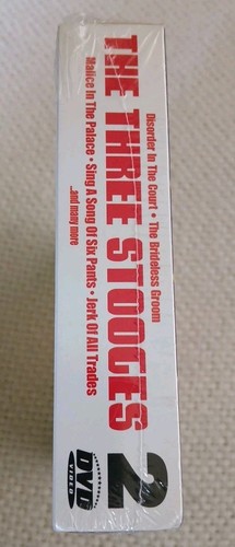 The Three Stooges - 2-Pack (DVD, 2003) Brand New/Sealed - Imagen 7 de 8