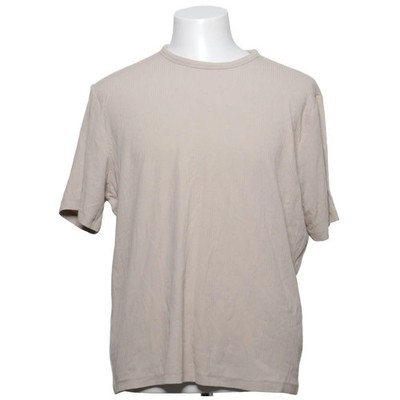 H&M, T-shirt, Größe: XL, Slim Fit, Beige, Baumwolle/Elasthan/Modal #Ool