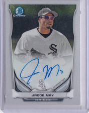 2014 Bowman Chrome Prospect Auto Jacob May #BCAP-JM Chicago White Sox