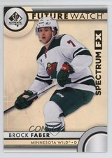 2023-24 SP Authentic Spectrum FX Future Watch Brock Faber #S-68 8mm