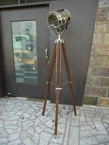 Lampada da terra faretto industriale treppiede supporto lampada da terra Holl...
