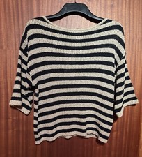 maglione mantella maglia taglio a righe zara taglia S