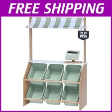 Pretend Play Farmer's Market Stand for Kids, Cash Register