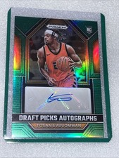 2023-24 Prizm Draft Picks Tosan Evbuomwan Rookie Auto (GREEN)