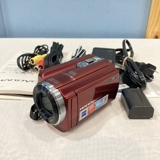 Sony Handycam DCR-SR68 Red 80GB Digital Touchscreen Camcorder, Excellent Tested