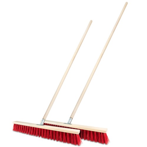 ✅ Straßenbesen 30 - 100cm Breit Besen rot Kehrbesen mit oder ohne Besenstiel - Bild 19 von 36