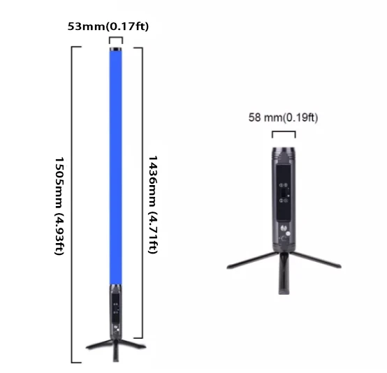 4pc/bag White house Wireless Battery Pixel Tube 360 Degree Led Tube DMX Dj Light - Image 3 of 4