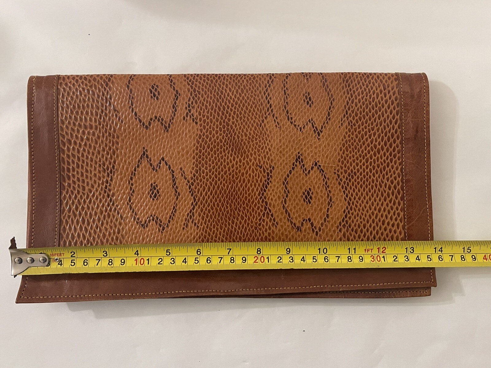 Genuine Leather Python Leather Clutch Purse /Bags… - image 20