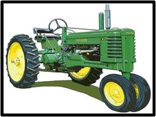 John Deere Model B Tractor Metal Sign: 9x12" & Free Shipping