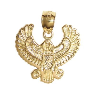 Neu 14k Gelbgold Indianer Indianer Phönix Vogel Anhänger