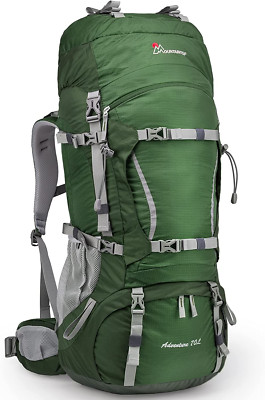 MOUNTAINTOP 70L Internal Frame Hiking Backpack for Men Women 70l-dark Green | eBay MOUNTAINTOP 70L Internal Frame Hiking Backpack for Men Women 70l-dark Green | eBay