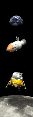 3D Apollo 11 Bookmark