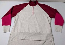 Nike Quarter Zip Sweatshirt Women's L Multi Color Dri fit Long Sleeve
