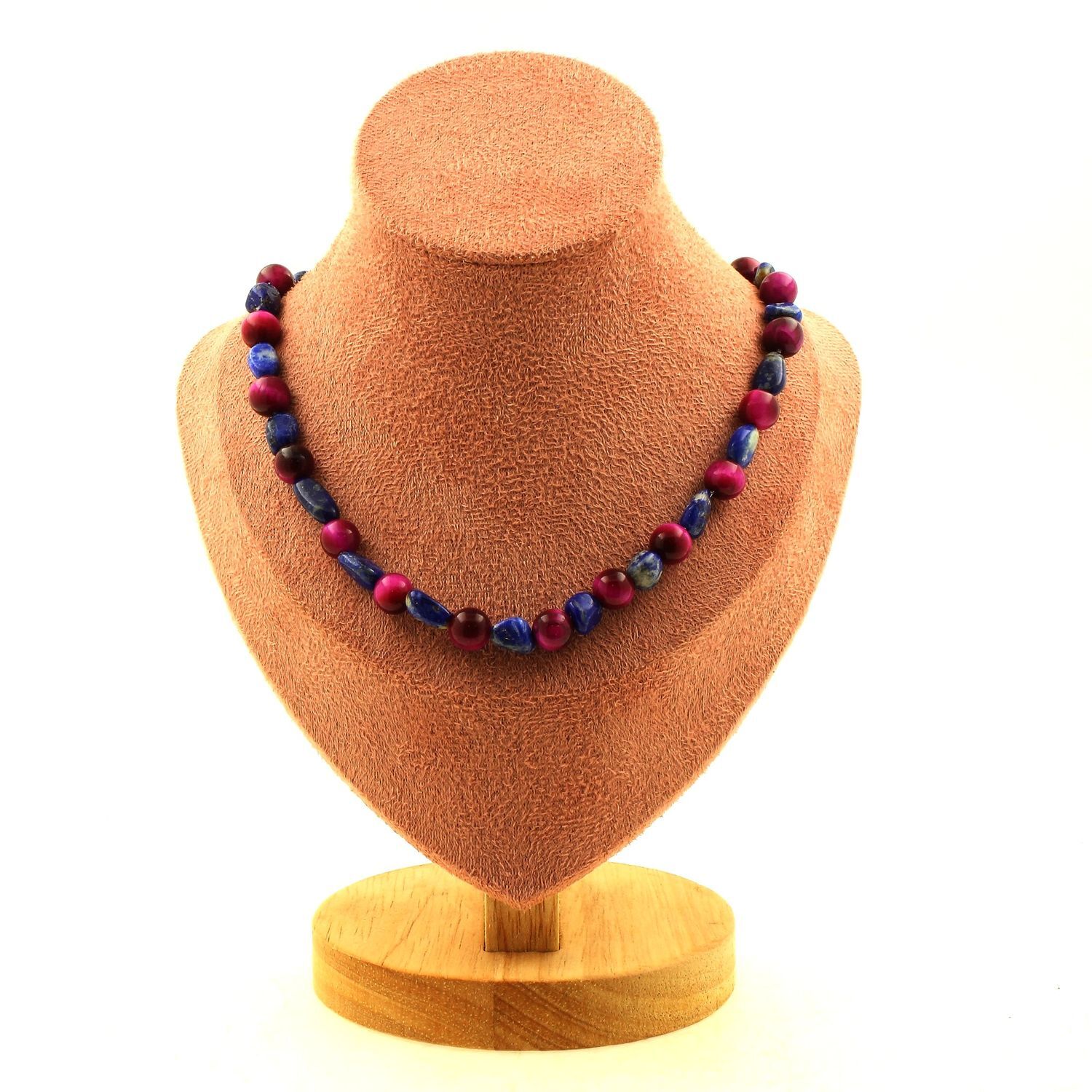 Collier perles Lapis Lazuli du Pakistan contre le stress pour retrouver le calme