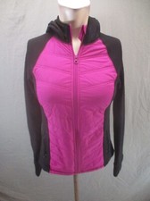 FILA Size S Womens Pink Full Zip Stand Collar Pocket Hi-Pile Athletic Jacket 996