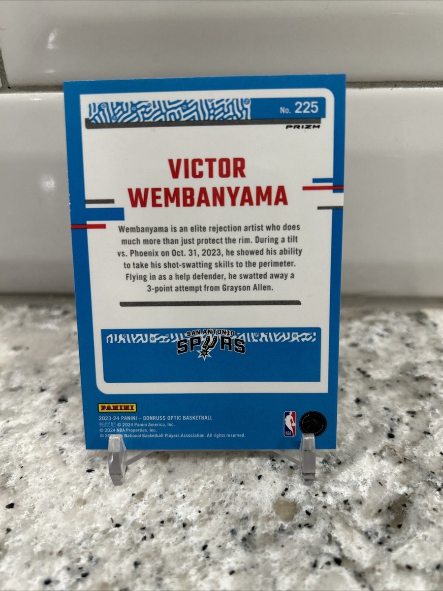 2023-24 Donruss Optic Victor Wembanyama Purple Shock Prizm Rated