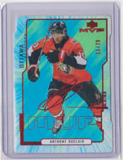 2020-21 UD MVP COLORS & CONTOURS GREEN PARALLEL /20 ANTHONY DUCLAIR #51 SENATORS