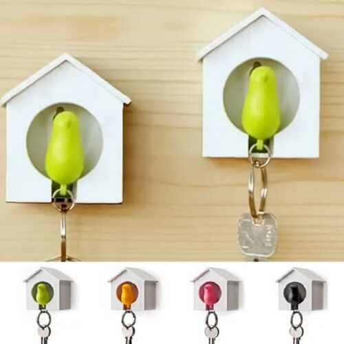 Wall Mounted Bird Key Holder Bird House Shape Keys Rails  Home - Picture 1 of 11