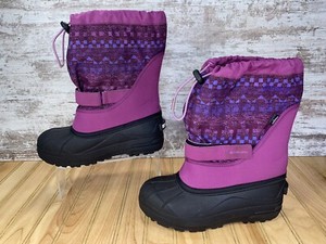 Columbia Powderbug Waterproof Snow Boots Purple BBY1327-519 Girls Youth Size 6