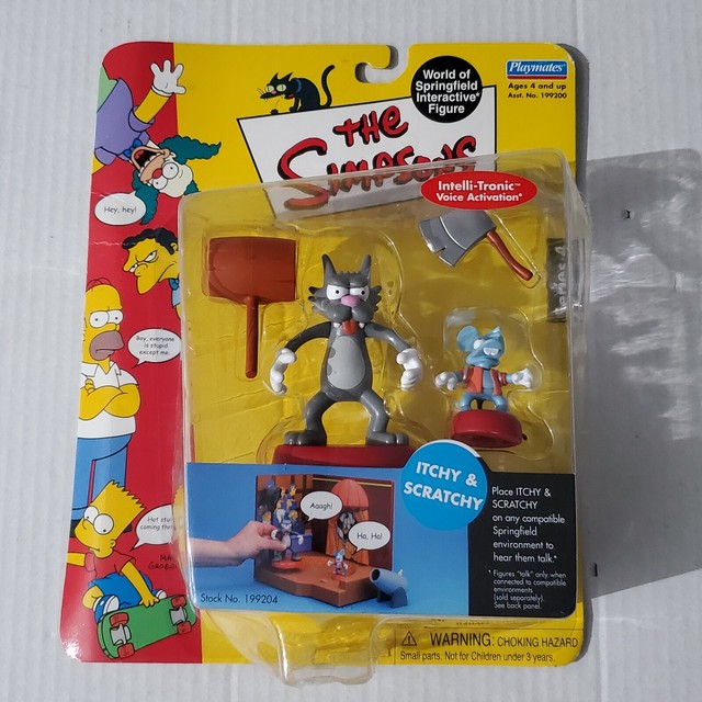 Playmates Toys Simpsons Series 4 Itchy and Scratchy Action Figure for sale online | eBay