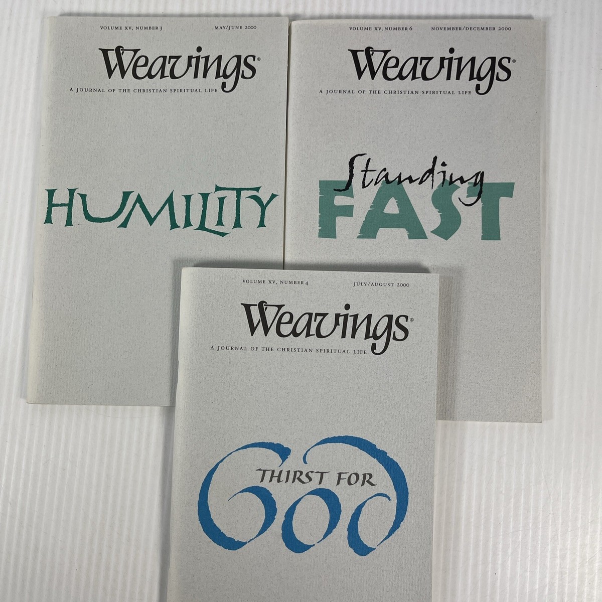 WEAVINGS A Journal of the Christian Spiritual Life Lot 3 Humility 