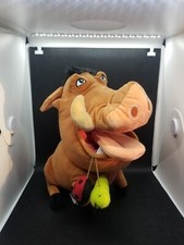 VTG Disney Store The Lion King 14" Pumbaa Warthog Plush Stuffed Animal With Bugs