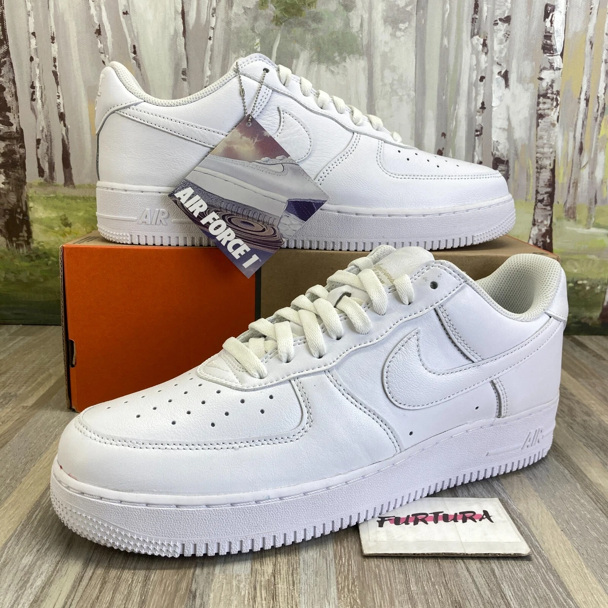 Nike Air Force 1 Low Retro Triple White DJ3911-100 Menu0026#039;s Size 11.5  Shoes #4D | eBay