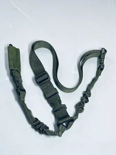 🆕 Green One Point Single Bungee Shotgun Rifle Strap NO STRAP PAD