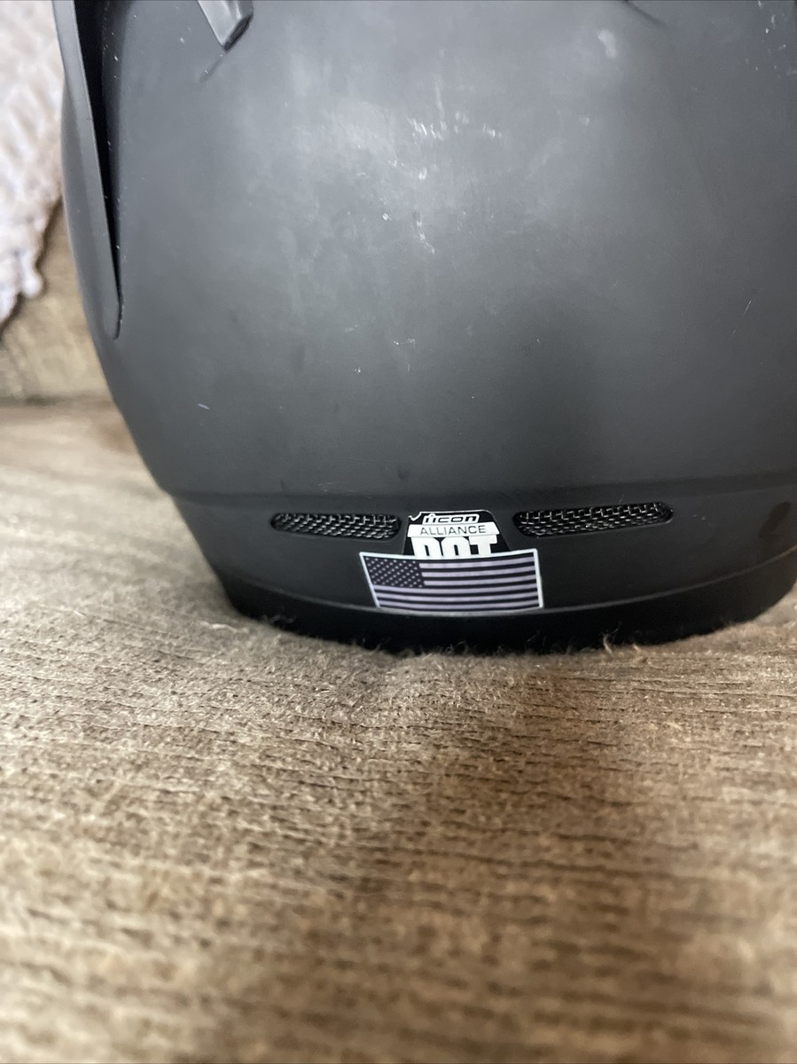 ICON Alliance Helmet Dark Matte Black Medium With Hydradry