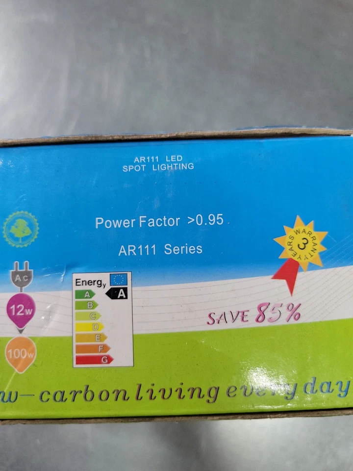 1- AR111 Reflector Spot Light Bulb 7LED G53 2700-3200K CRI 82- NEW OLD STOCK - Image 4 of 4