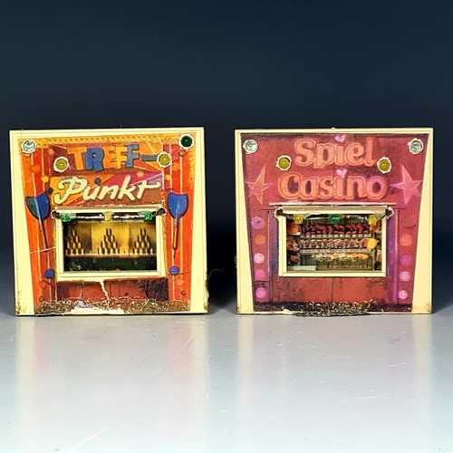 FALLER H0 Modelmaking Fairground Stalls Casino/Treffpunkt - 第 1/2 張圖片