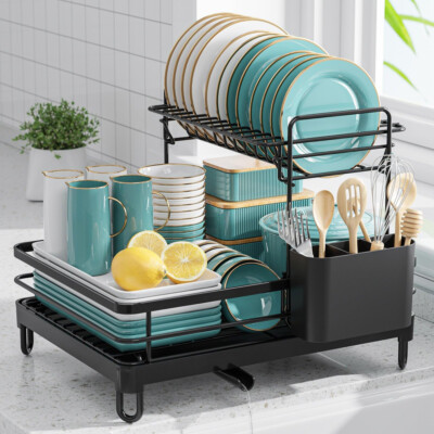 X-Large Stainless Steel Dish Rack for Kitchen Counter
