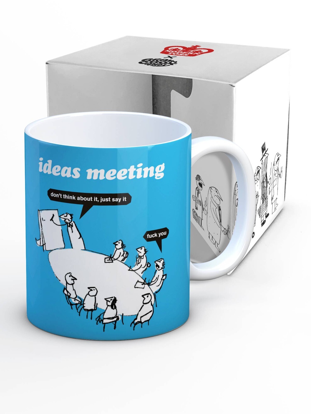 Modern Toss Mug Cup Funny RUDE Cheeky Work Humour Novelty Gift Present Joke