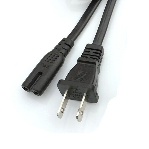 2-Prong AC Power Cord Cable For Dynex DX-32L220A12 Cord Charger Supply Mains PSU - 第 2/2 張圖片