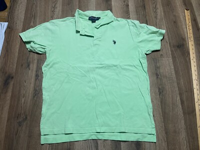 US Polo Assn. Shirt, Women's Size Medium, Green, Polo, Short Sleeve, Logo