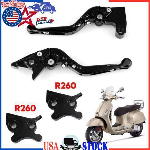 Black Motorcycle Adjustable Clutch Brake Lever For VESPA GTS 300 Super