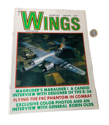 Magazine Wings Aircraft Plane Mag April 1973 Vintage ra