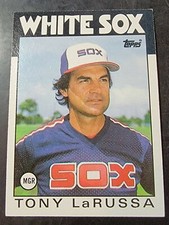 1986 Topps Baseball #531 Tony LaRussa 