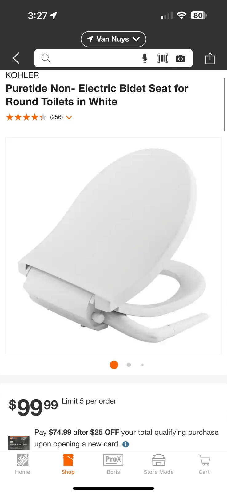 Bidet Toliet Seat, KOHLER K769230 Puretide, Round Manual Non Electric WHITE 885612489739 eBay