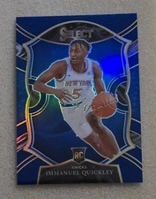 2020-21 Panini Select IMMANUEL QUICKLEY #85 Rookie RC Blue Prizm NY Knicks 