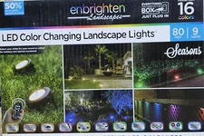 Enbrighten 80' Bronze Outdoor LED 2200K Color Changing Landscape Lights 41015 *