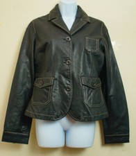 Replay Timetested Crafting 100%vera Pelle Blacksoft Leathercottonlined Sz L Nwt 