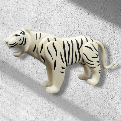Playmobil Weißer Tiger Raubkatze Schwarz & Weiß Tier Zoo NEU & Unbespielt