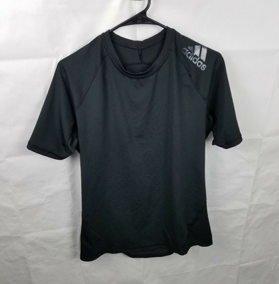 Adidas Alphaskin Short Sleeve Compression Shirt Black CF7235 Mens Size  Large | eBay