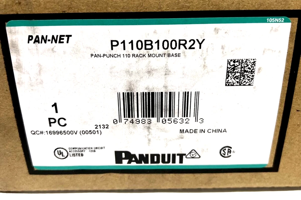 Panduit P110B100R2Y Pan-Punch 110 Rack Mount Base - Image 3 of 4