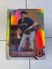 Justin Campbell 2022 Bowman Draft Chrome REFRACTOR #BDC-113 Guardians