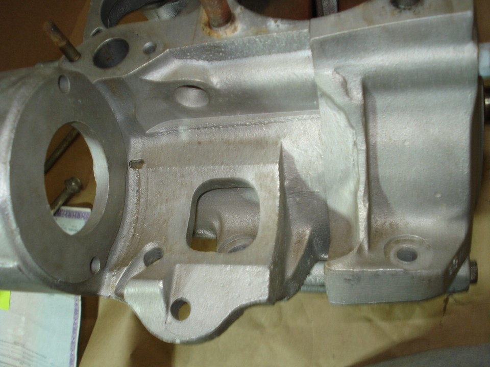 Harley Davidson OEM (Right) Cal Products (Left) 1963 FLH Panhead Cases