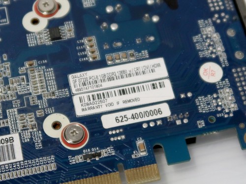 GeForce GT 220, 1GB DDR2, 128 BIT, DVI, HDMI, VGA, PCI-E, Galaxy - WORKING - Picture 4 of 4